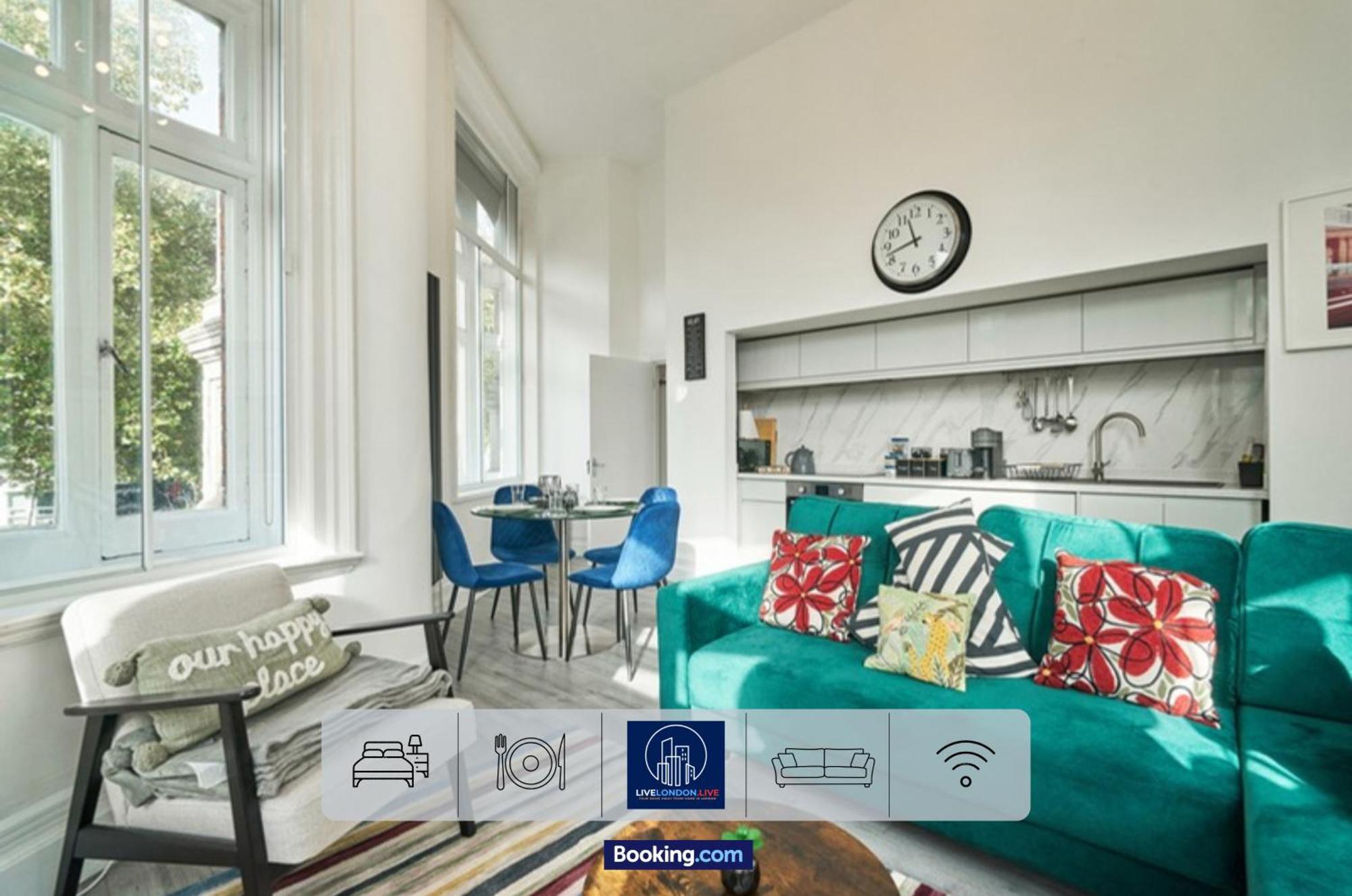 Last-Minute Specials L Sleeps Up To 4 Guests L One-Bedroom Apartment With King Bed And High Ceilings Near Camden By Live London Short Lets & Serviced Accommodation Londres Exterior foto
